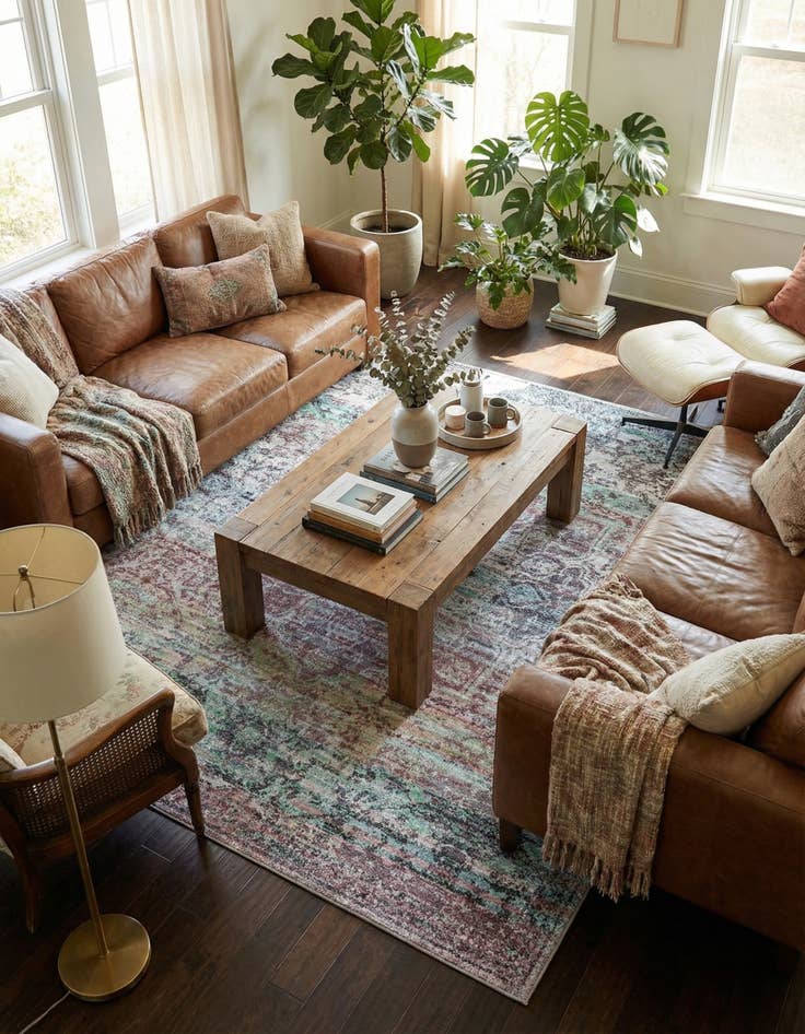 Detail image of 10' 6 x 10' 6  Washable Renaissance Square Rug