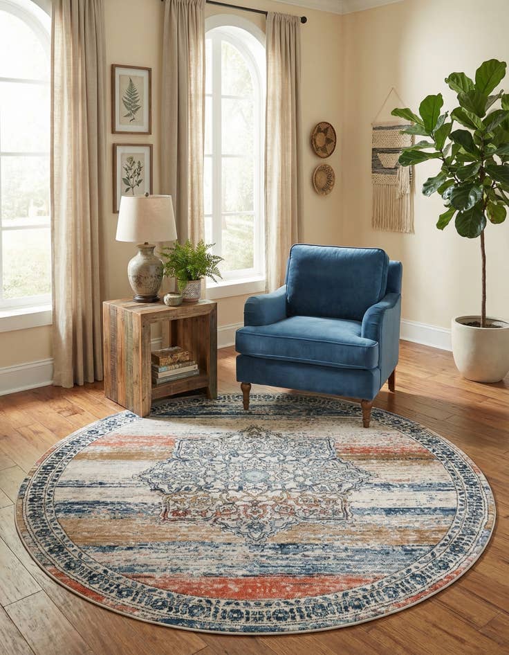 Detail image of 8' x 8' Nyla Round Rug