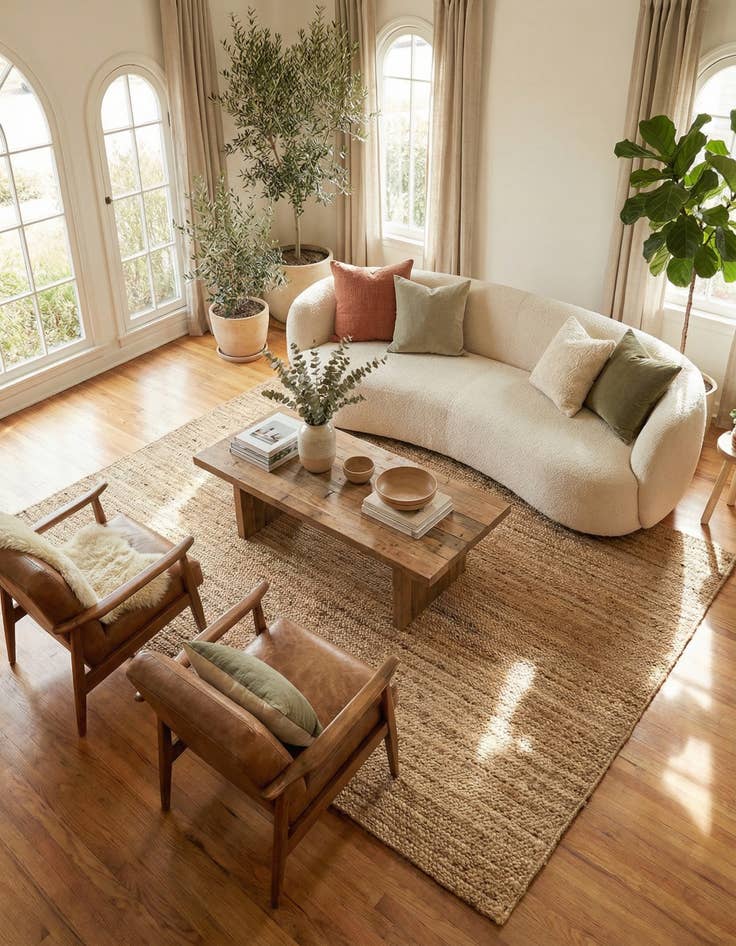 Detail image of 8' x 10' Handmade Braided Jute Rug