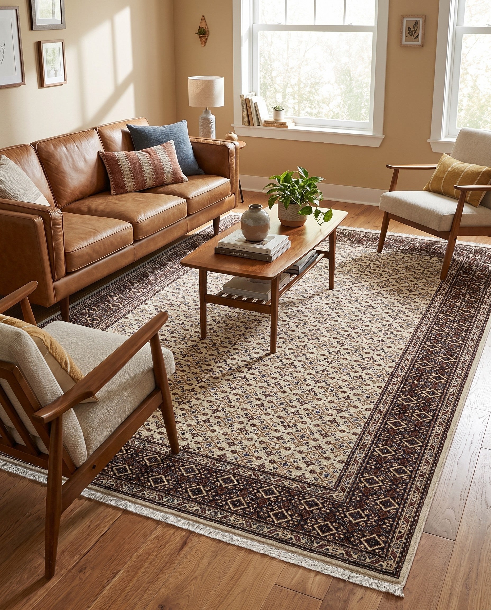 5' 3 x 8' Nain Design Rug