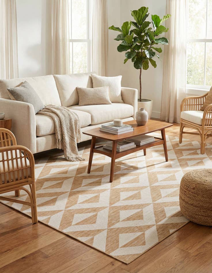 Detail image of 7' 10 x 10'  Washable Jill Zarin Napa Indoor / Outdoor Rug