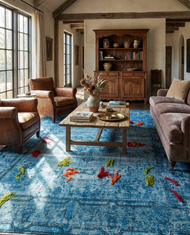 Detail image of 8' x 10' 8 Hand Knotted Ultra Vintage Persian Wool Rug