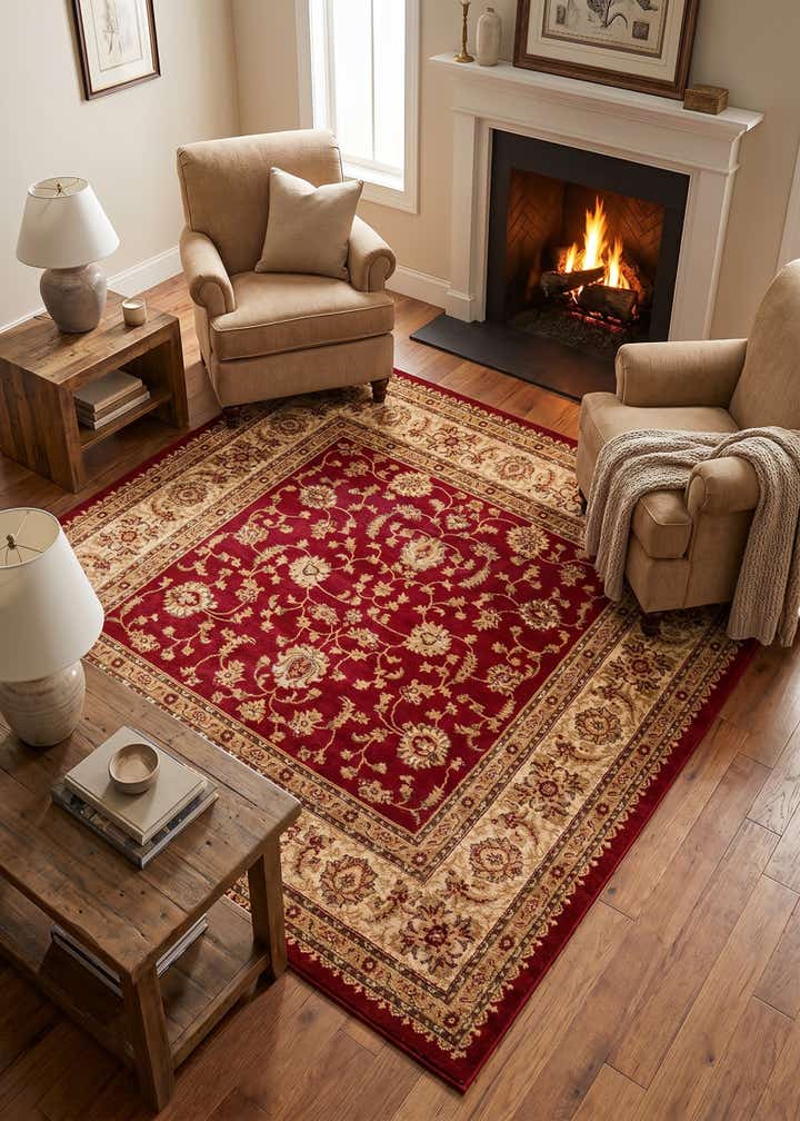 7' x 7' Classic Agra Square Rug