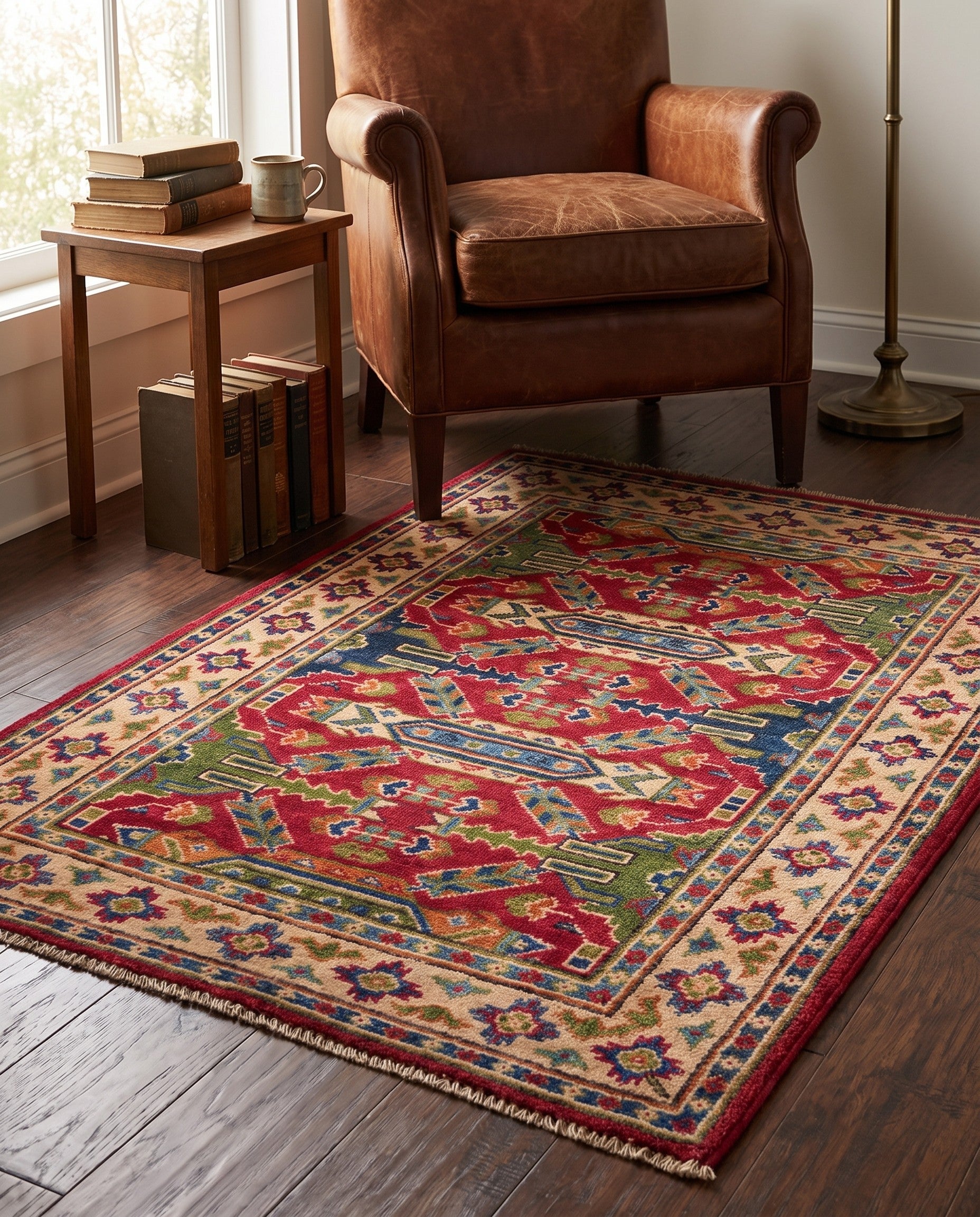 80cm x 120cm Hand Knotted Kazak Rug