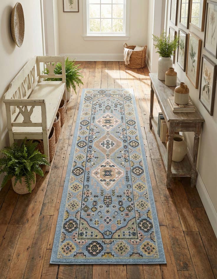Detail image of 2' x 6' Kamala Washable Runner Rug