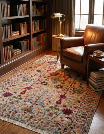4' 1 x 6' 2 Hand Knotted Ariana Ziegler Rug