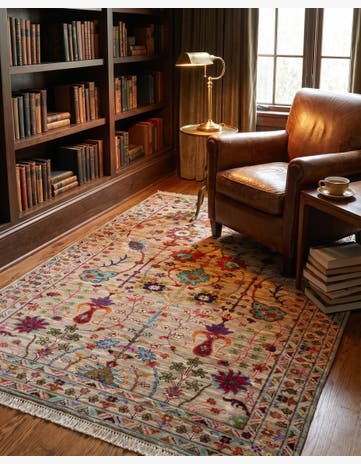 4' 1 x 6' 2 Hand Knotted Ariana Ziegler Rug
