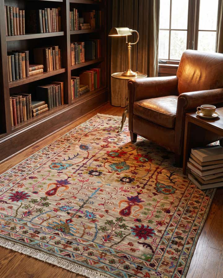 4' 1 x 6' 2 Hand Knotted Ariana Ziegler Rug