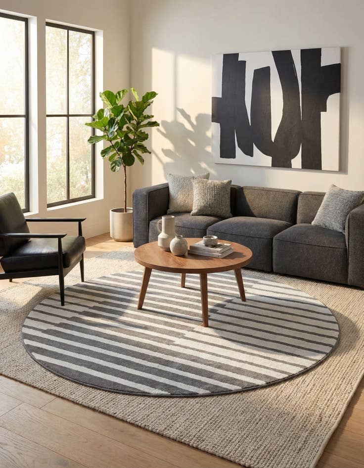 Detail image of  7' 10 x 7' 10 Oslo Round Rug