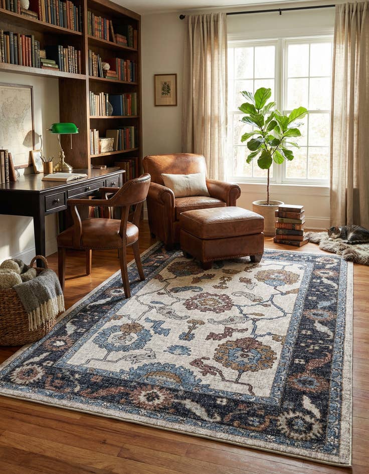 Detail image of 5' 3 x 8' Eco Traditional Rug