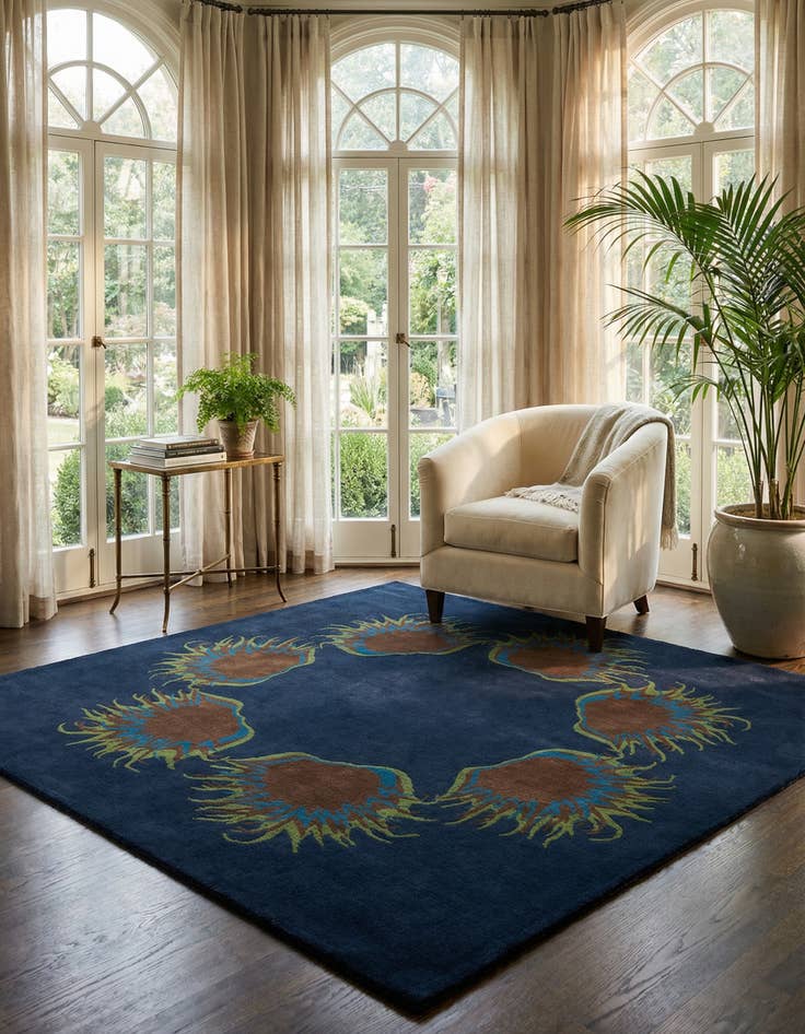 Detail image of 7' 6 x 7' 6 Luna Square Rug