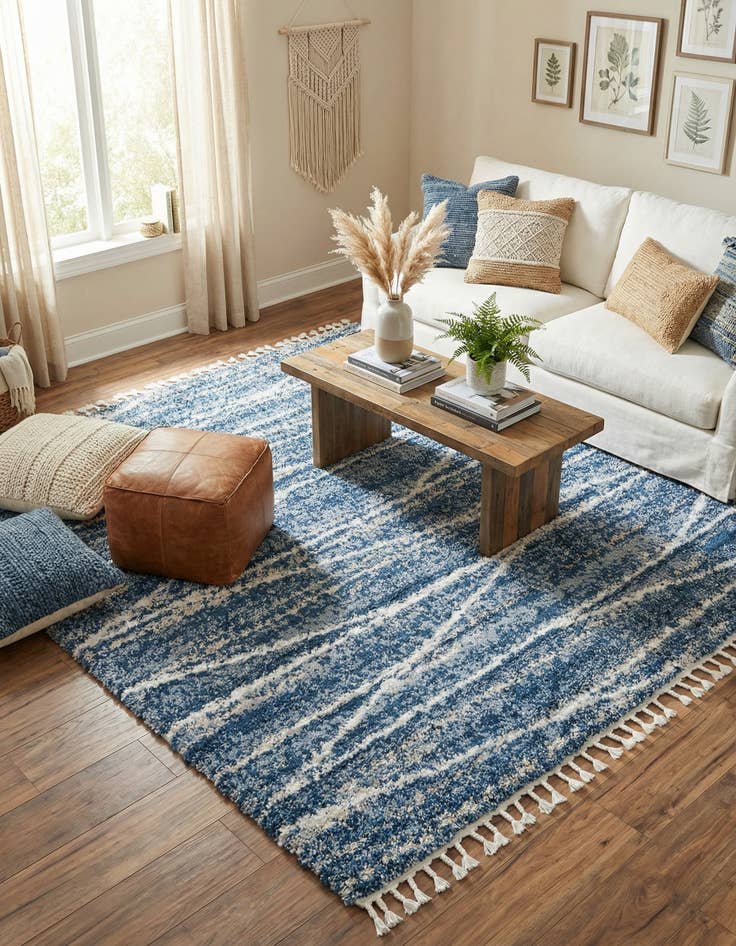 Detail image of 7' 10 x 7' 10 Serenity Shag Square Rug