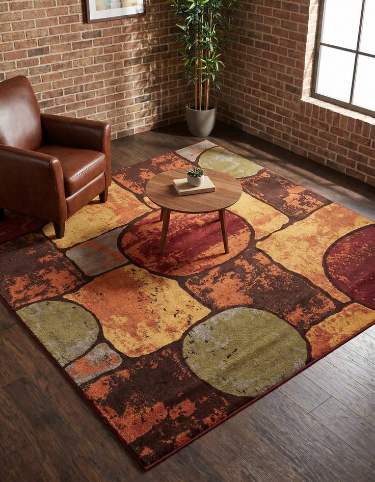 Detail image of 6' 1 x 6' 1 Cafe Square Rug