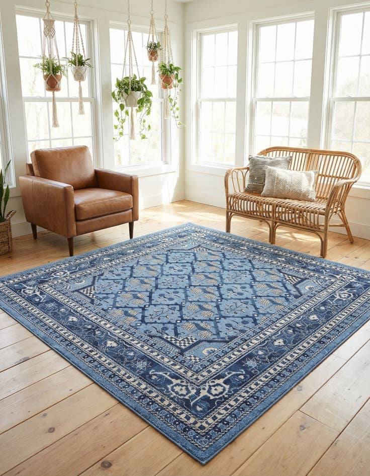 Detail image of 7' 10 x 7' 10 Miranda Square Rug