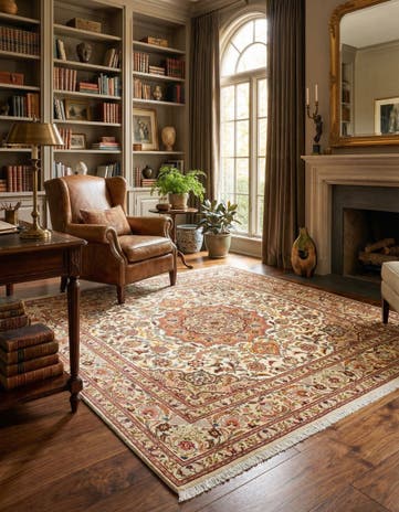 6' 6 x 6' 7 Tabriz Square Rug