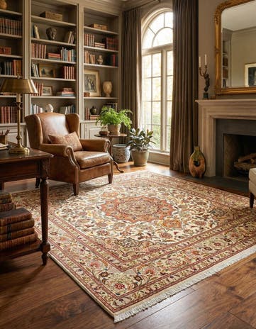6' 6 x 6' 7 Tabriz Square Rug