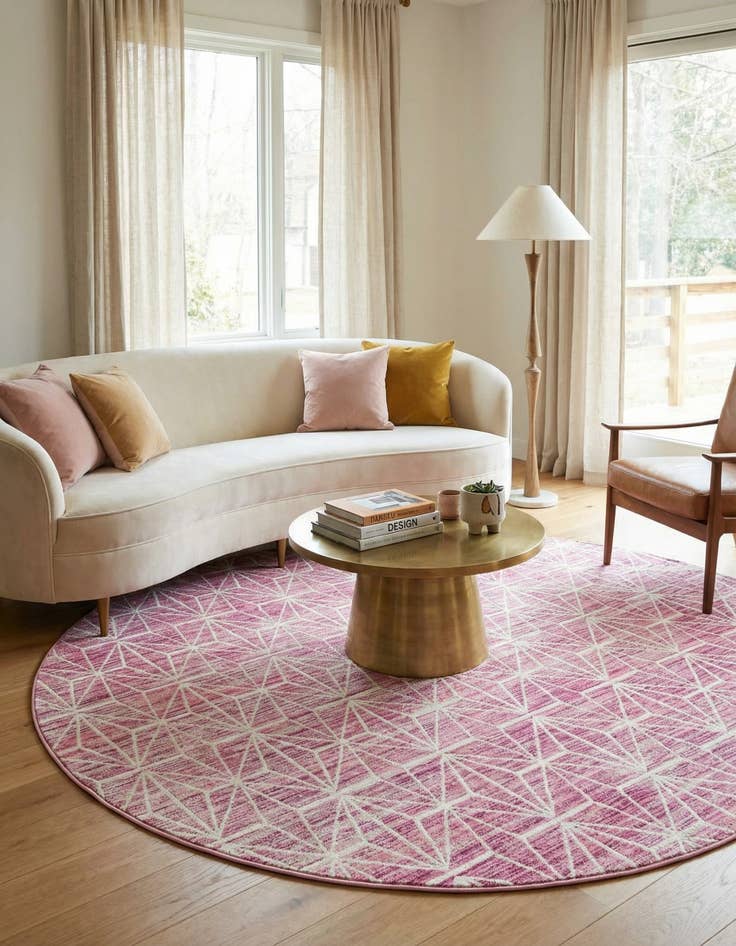 Detail image of Jill Zarin 7' 10 x 7' 10 Uptown Fifth Avenue Round Rug