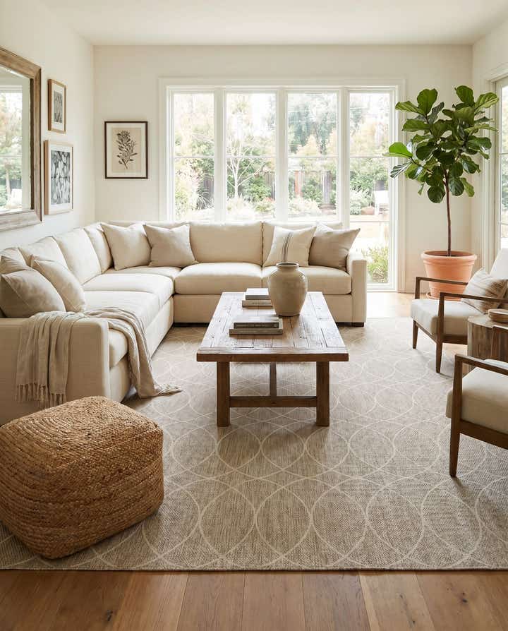 10' x 14' Easy-Clean Trellis Indoor / Outdoor Rug