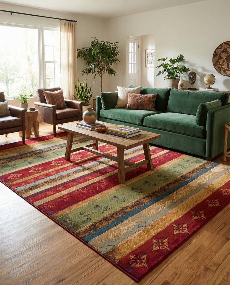 Detail image of 10' x 14' Easy-Clean Modern Indoor / Outdoor Rug