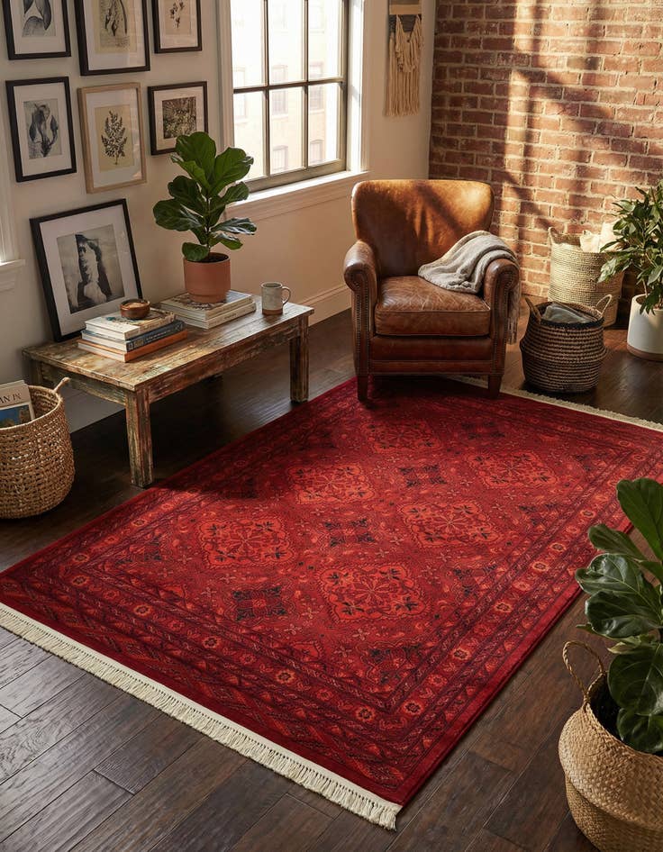 Detail image of 5' 3 x 7' Bokhara Rug