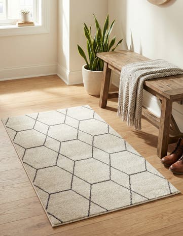 3' x 5' 3 Lattice Frieze Rug