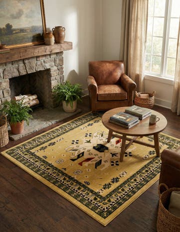 7' 10 x 7' 10 Heris Square Rug