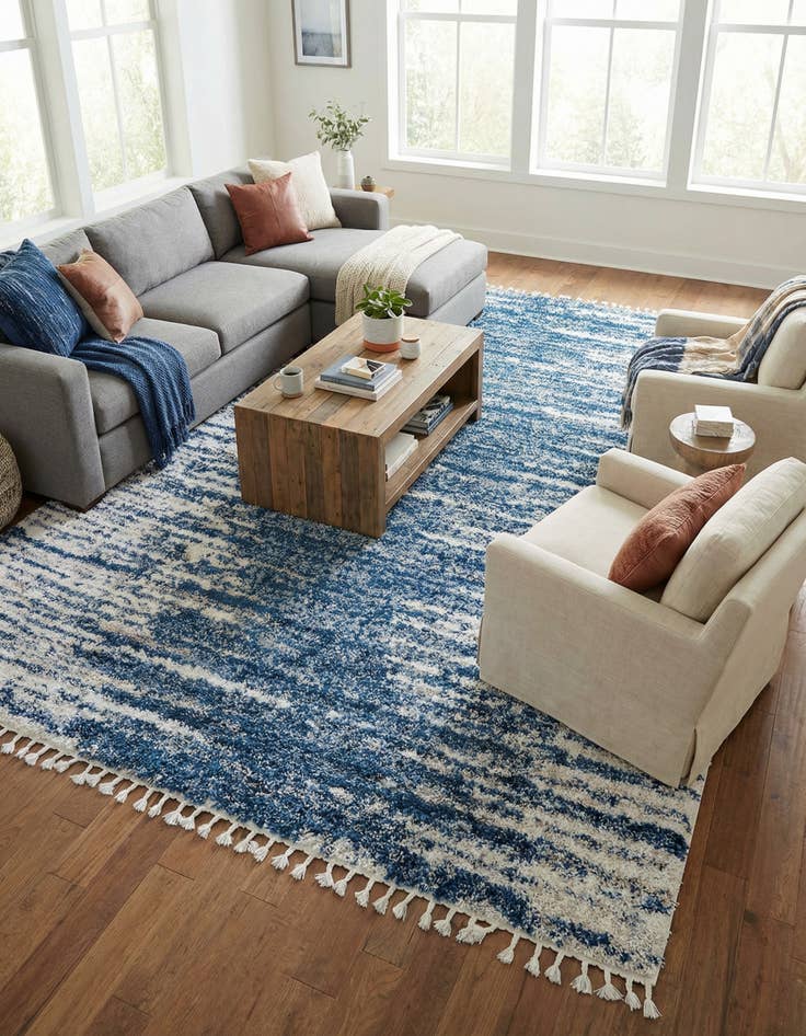 Detail image of 9' x 12' Serenity Shag Rug