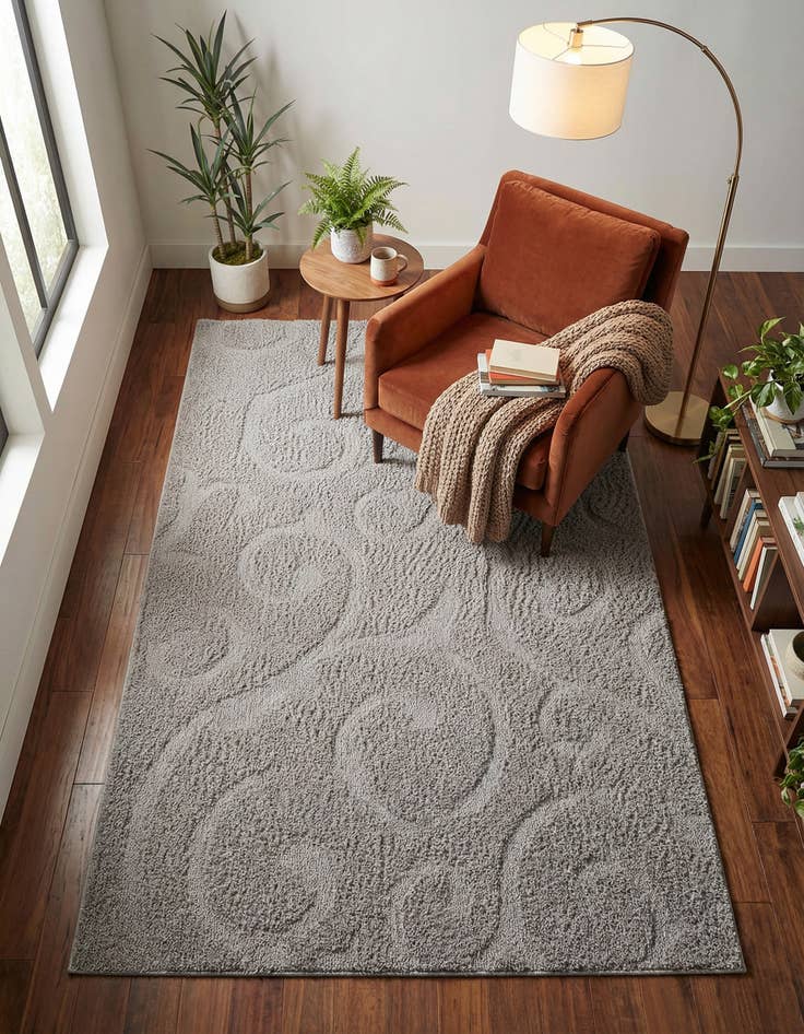 Detail image of 5' x 8' Botanical Shag Rug