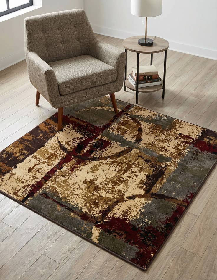 Detail image of 4' x 4' Coffee Shop Square Rug