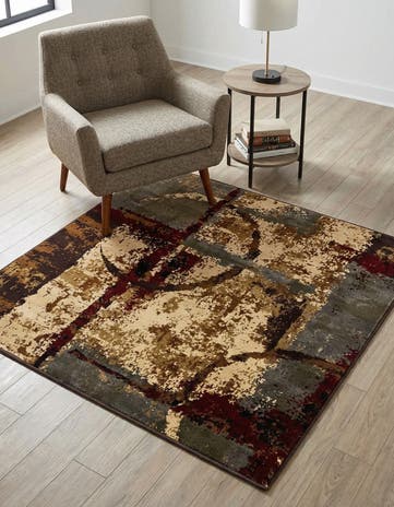 4' x 4' Cafe Square Rug