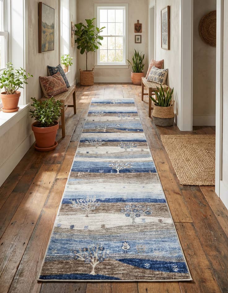 Detail image of 2' 7 x 12' Gabbeh Runner Rug