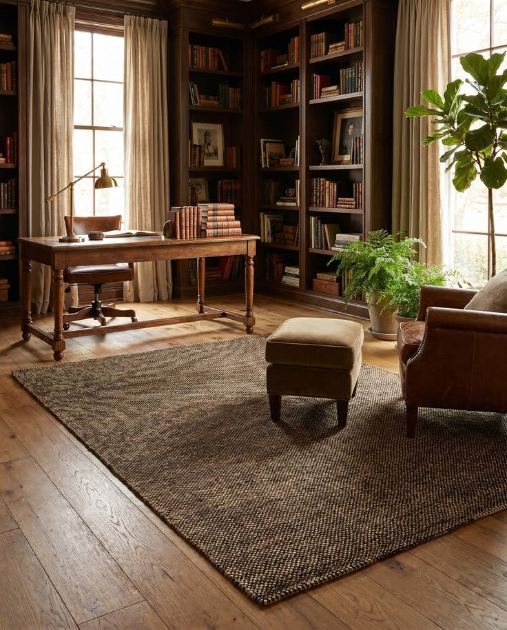 Detail image of 4' 11 x 7' 10 Juma Wool Rug