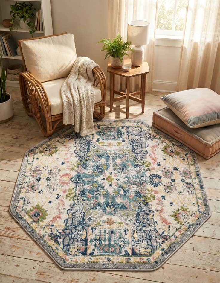 Detail image of 4' 1 x 4' 1 Charleston Octagon Rug