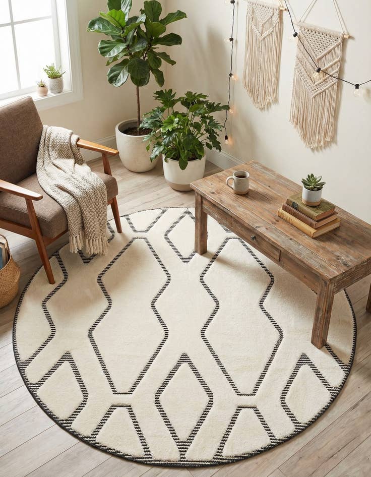 Detail image of 6' x 6' Prismatic Round Rug