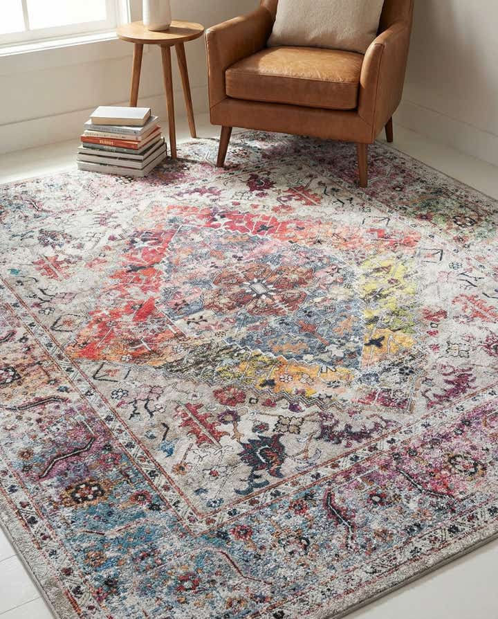 160cm x 160cm Wasbaar Yara Vierkant Vloerkleed