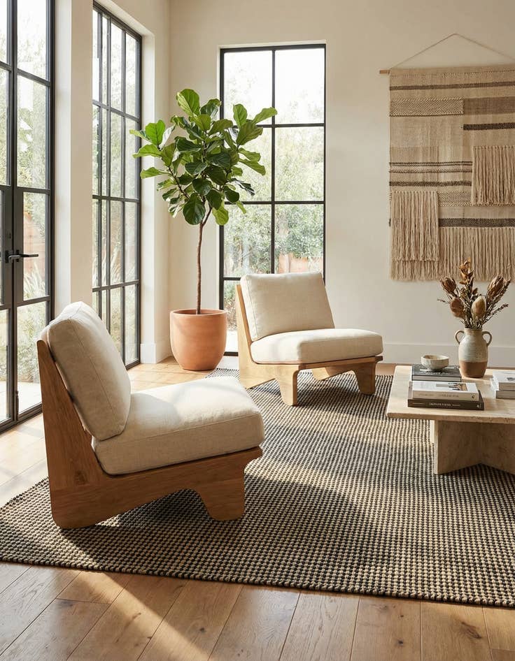 Detail image of 9' x 12' Hand Woven Laurel Handwoven Jute Rug