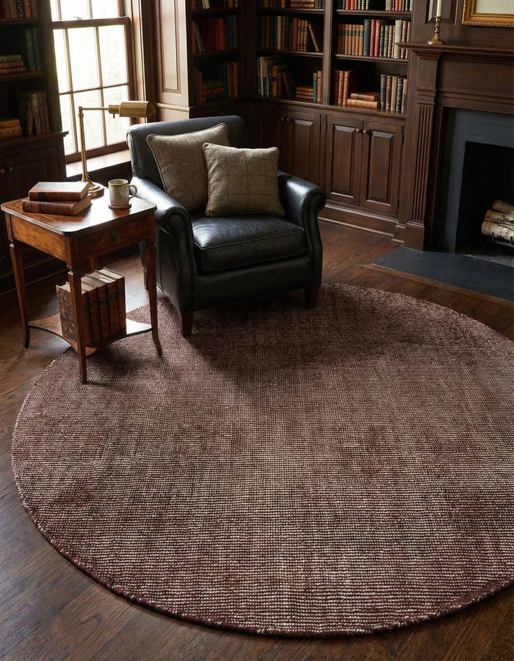 Detail image of 6' 1 x 6' 1 Hand Woven Jill Zarin English Manor Wool Round Rug