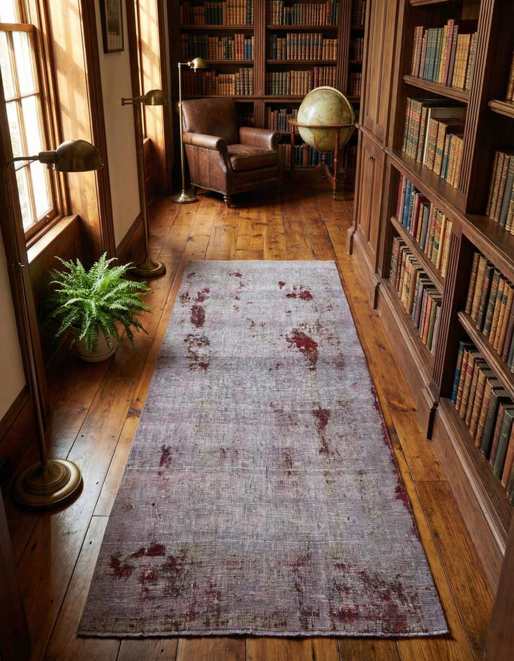 Detail image of 5' 5 x 10' 8 Hand Knotted Ultra Vintage Persian Wool Runner Rug