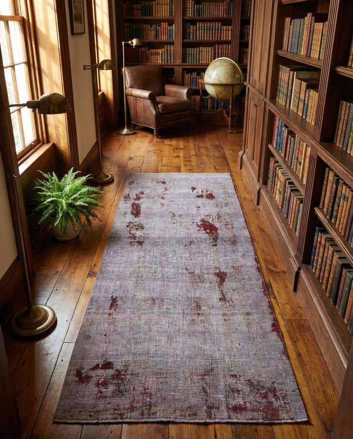 5' 5 x 10' 8 Hand Knotted Ultra Vintage Persian Wool Runner Rug