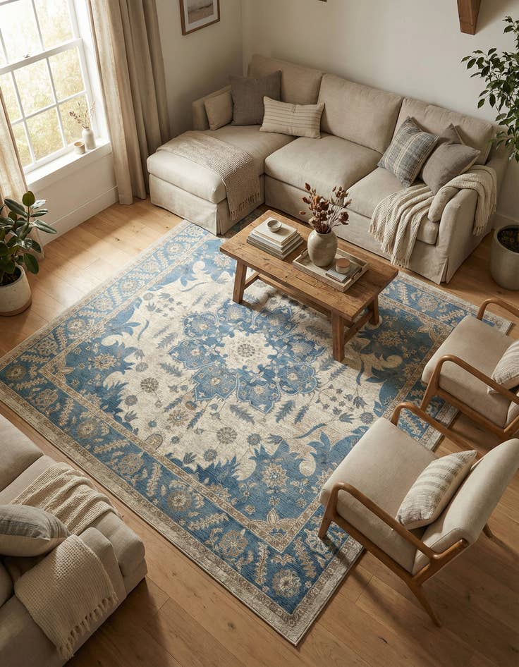 Detail image of 8' x 8' Vienna Square Rug