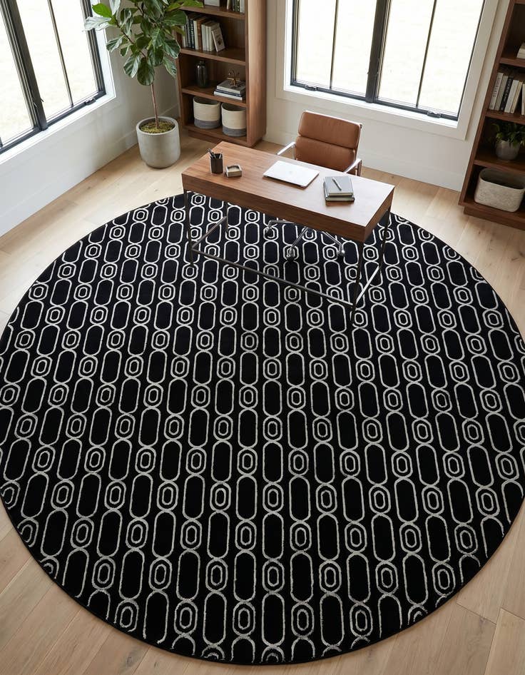 Detail image of 10' x 10' Vogue Geo Round Rug