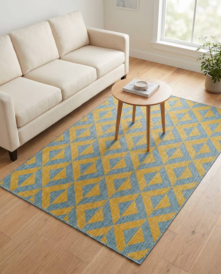Detail image of 4' x 6' Easy-Clean Jill Zarin Napa Indoor / Outdoor Rug