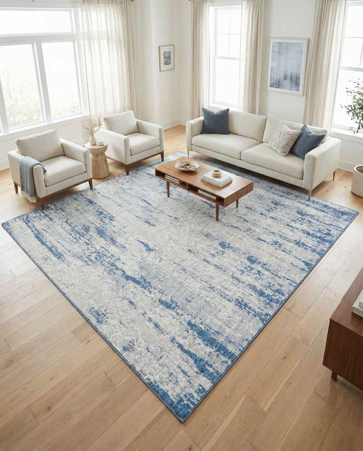 10' x 10' Easy-Clean Modern Indoor / Outdoor Square Rug