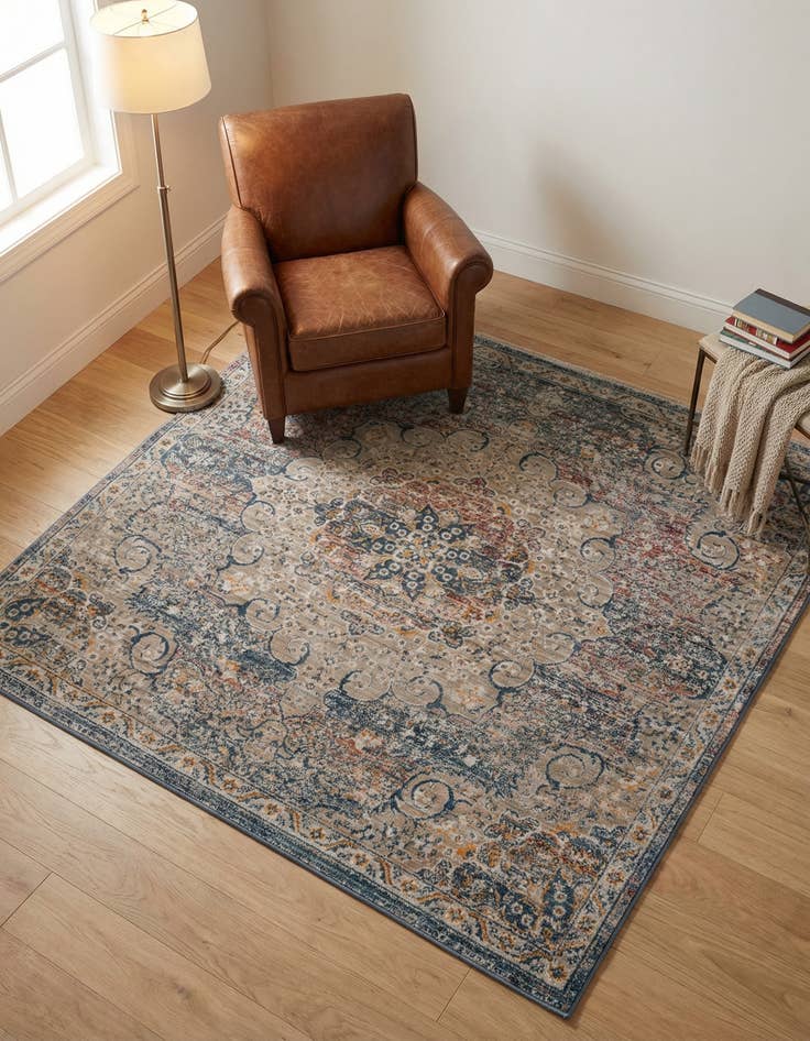 Detail image of 5' 3 x 5' 3 Newport Square Rug