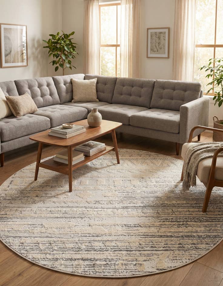 Detail image of 7' x 7' Arlo Round Rug