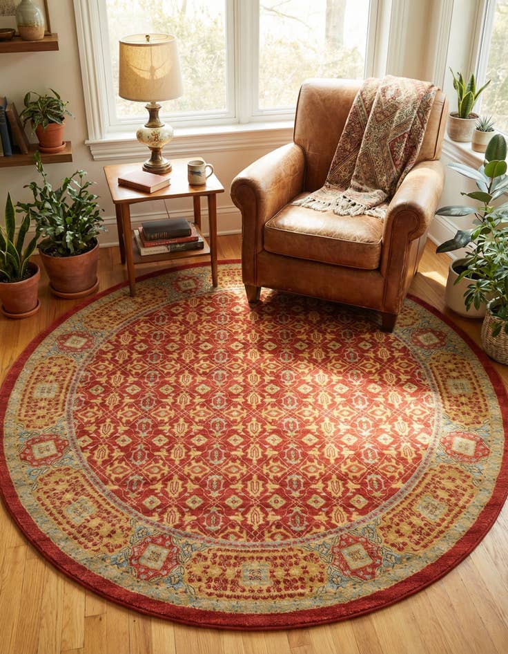 Detail image of 8' x 8' Amina Round Rug