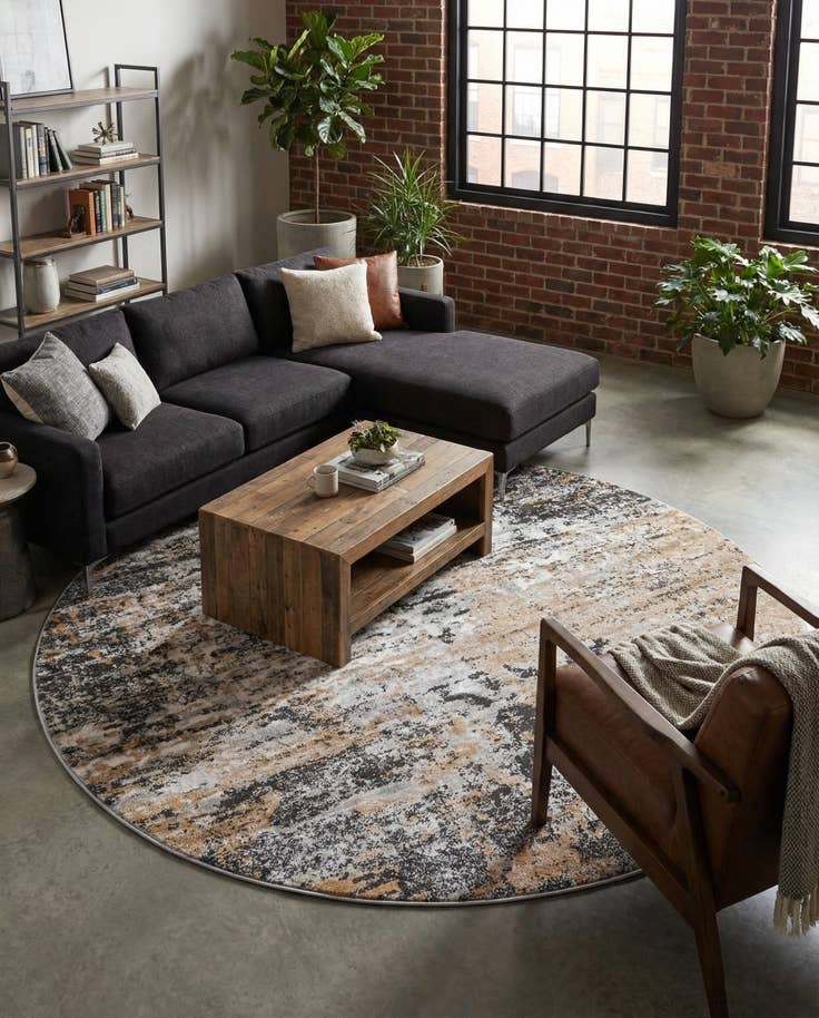 Detail image of 7' x 7' Leipzig Round Rug