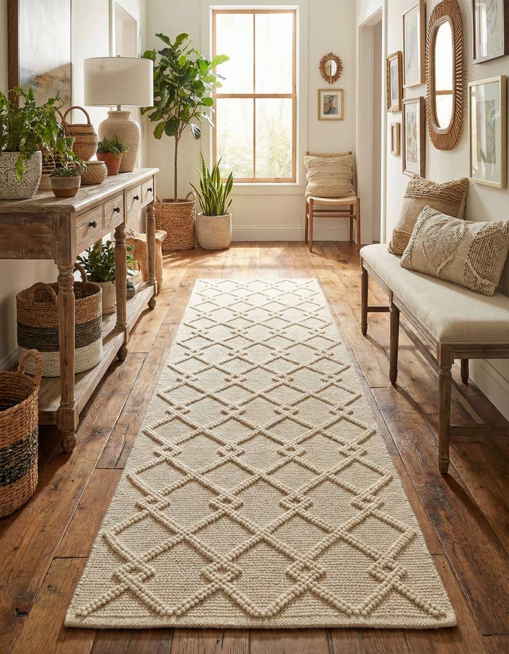 Detail image of 2' 7 x 10' Hand Knotted Jill Zarin Dorset Runner Rug