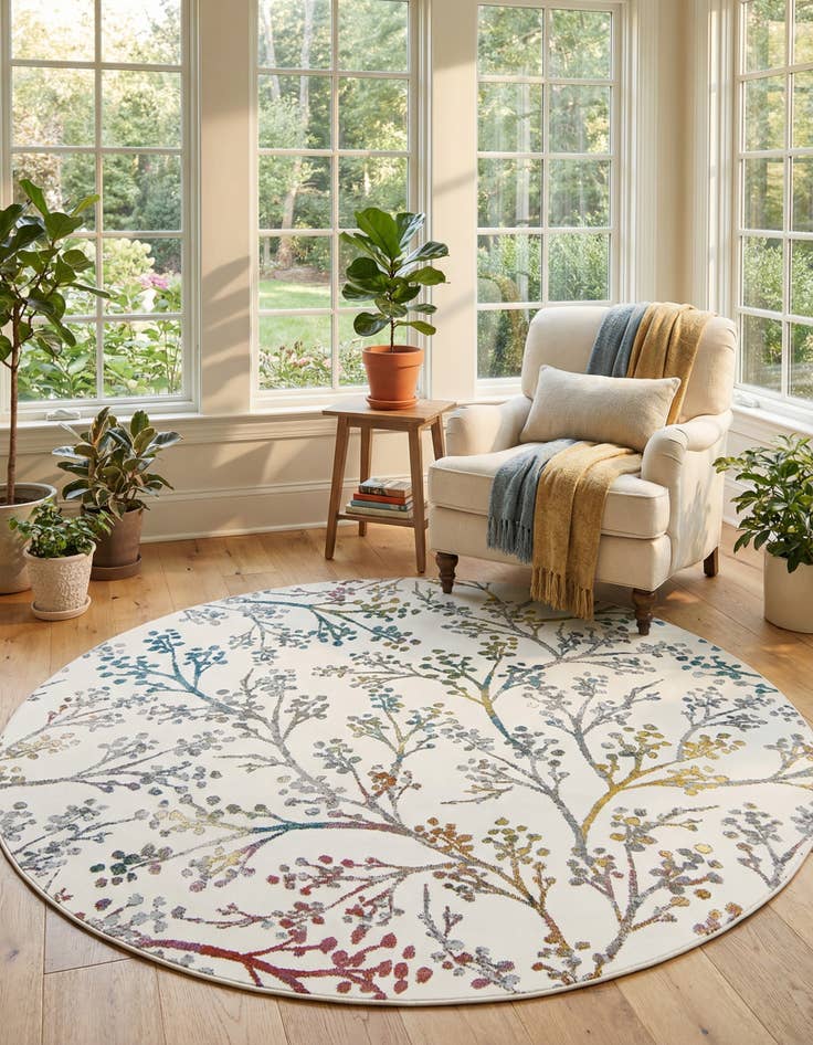 Detail image of 7' x 7' Blossom Round Rug