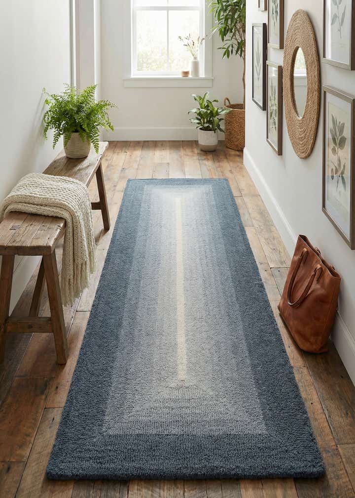 2' x 6' 1 Ombre Wool Runner Rug